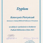 Wyróżnienie w konkursie Bibliotekarza Roku 2021 województwa podlaskiego0005.jpg